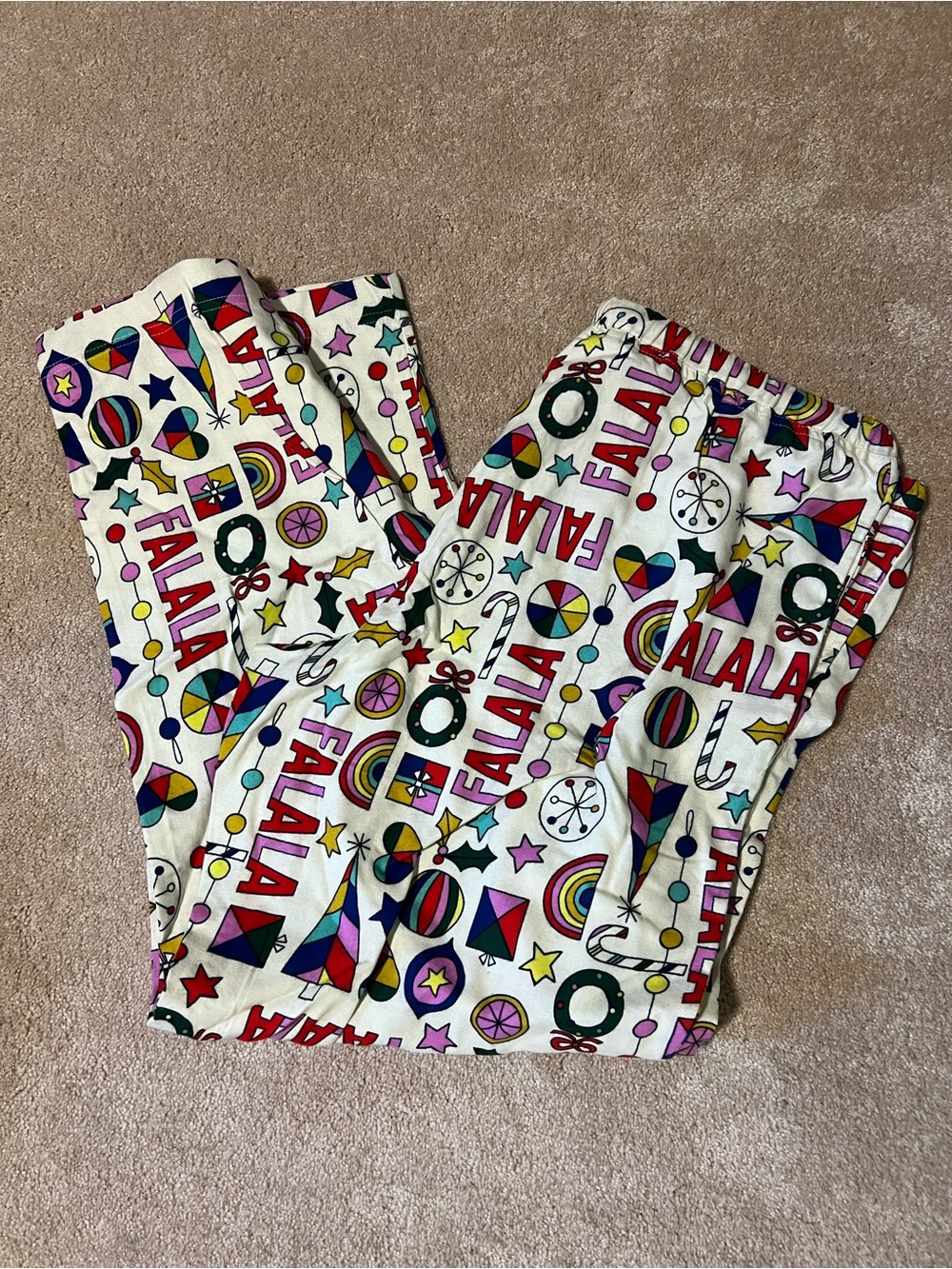 NWOT Hanna Andersson Flannel Christmas Pajama Bottoms size XL